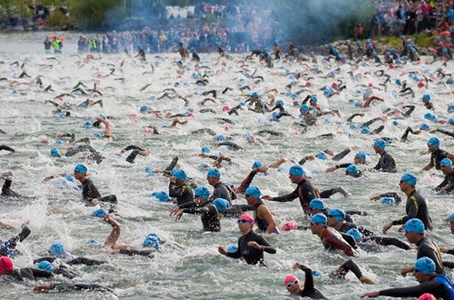 ironman swimmers