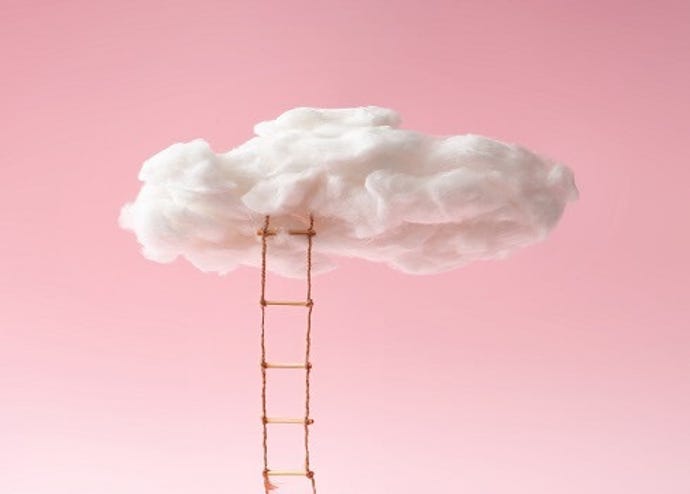 ladder leading to cloud