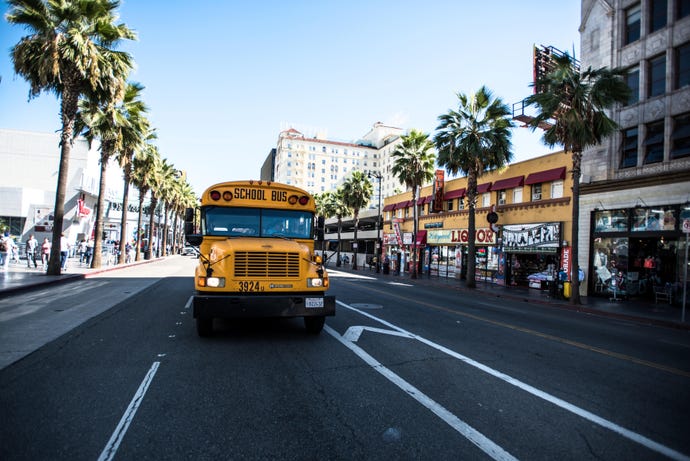 los angeles school bus